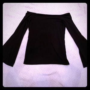 Off the shoulders black top